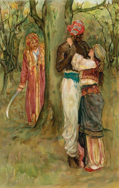 アラビアンナイト：漁師の物語 作： Walter Stanley Paget